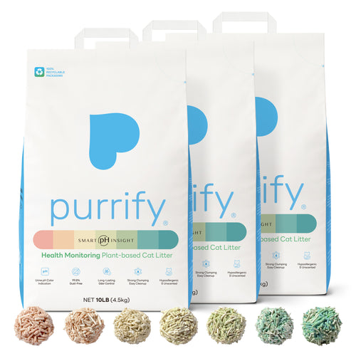 Purrify Smart Health-Monitoring Cat Litter Color-Changing · Fast Clumping · Odor Control · Low Dust