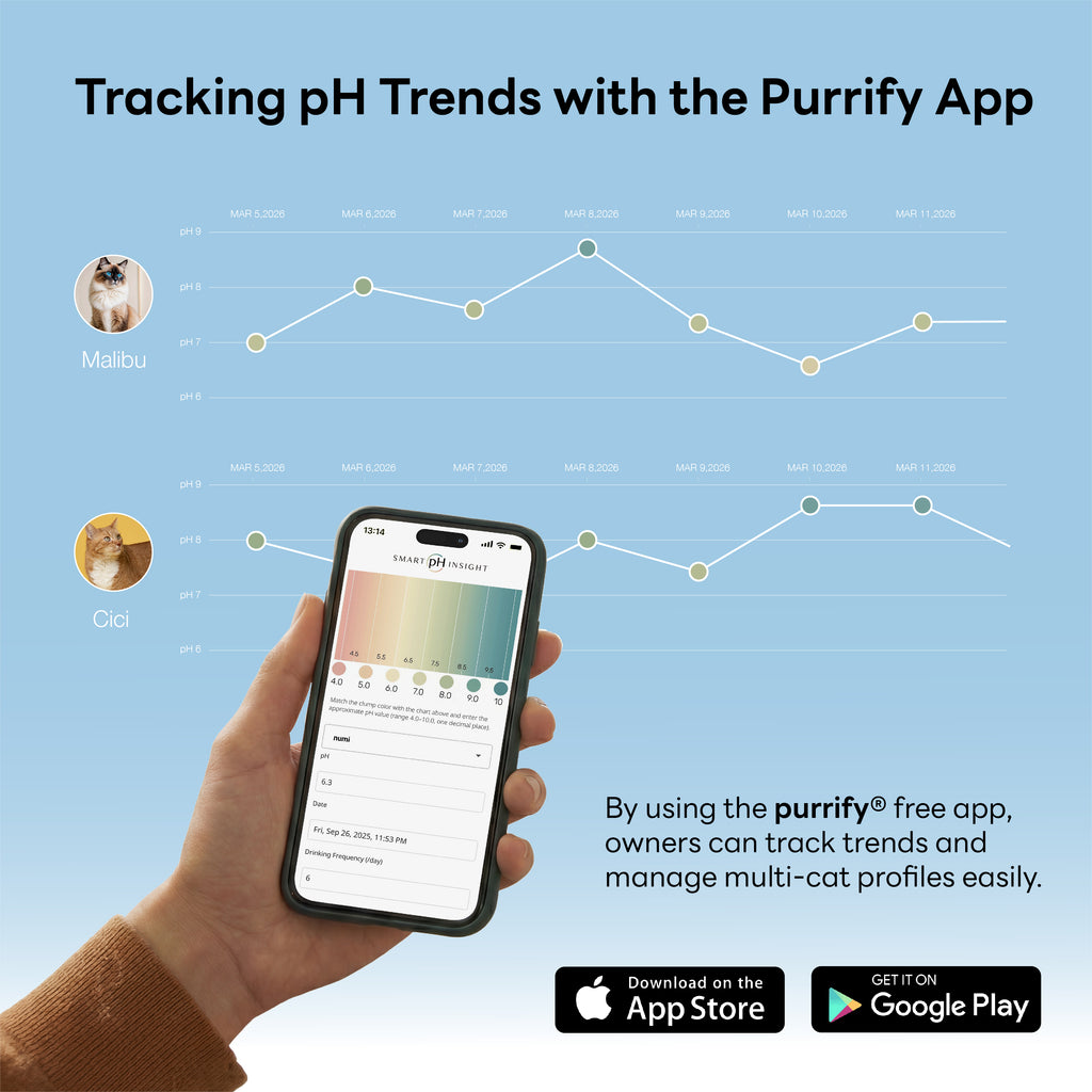 Purrify Smart Health-Monitoring Cat Litter Color-Changing · Fast Clumping · Odor Control · Low Dust